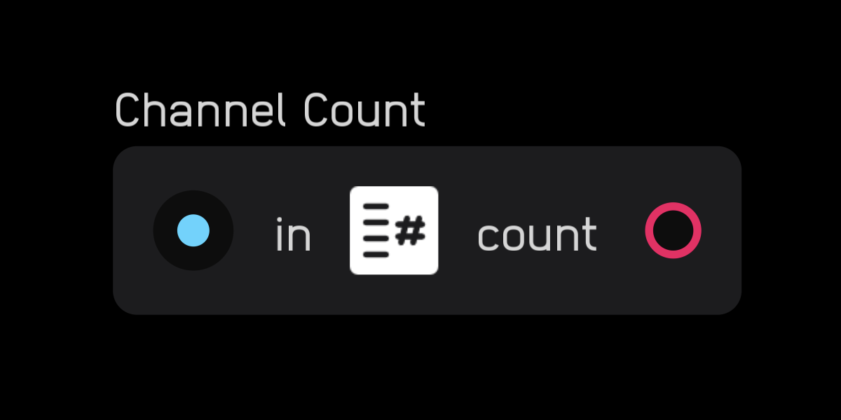 Channel count node