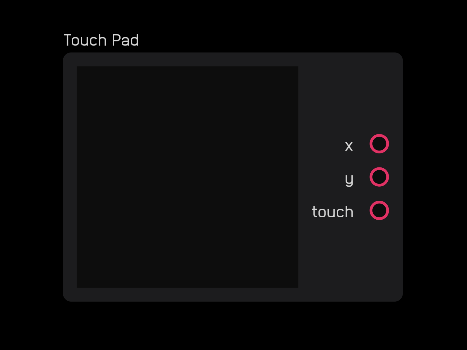 Touch pad node