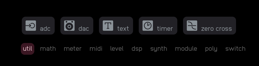 The node browser, located in the bottom right of the window
