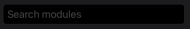 The search bar, located in the center of the menu bar